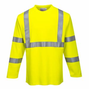 FR Modaflame Μπλούζα T-Shirt Hi-Vis με Μακρύ μανίκι