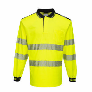PW3 Hi-Vis Μπλούζα πόλο L/S