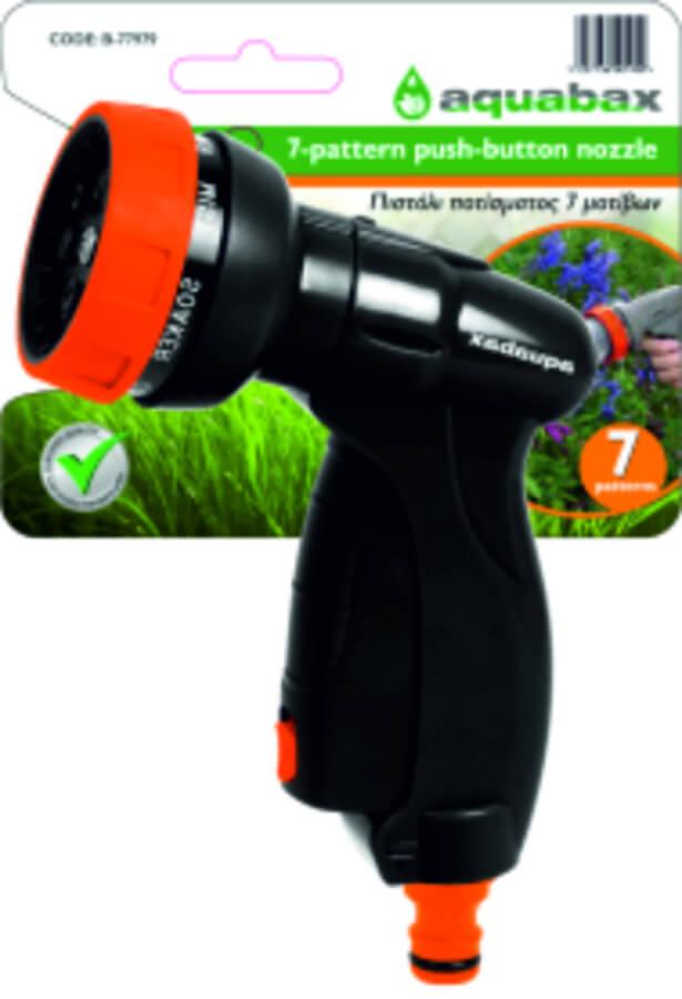 B-77979 AQUABAX ΠΙΣΤΟΛΙ ΠΟΤΙΣΜΑΤΟΣ 7 ΜΟΤΙΒΩΝ ΨΕΚΑΣΜΟΥ ΜΕ ΔΙΑΚΟΠΤΗ ONE TOUCH (B-77979) - Image 1