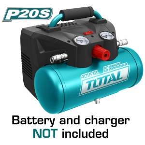 TOTAL ΑΕΡΟΣΥΜΠΙΕΣΤΗΣ ΑΕΡΟΣ ΜΠΑΤ. Li-ion 2X20V ΧΩΡΙΣ ΜΠΑΤΑΡΙΑ & ΦΟΡΤΙΣΤΗ (TACLI2003)