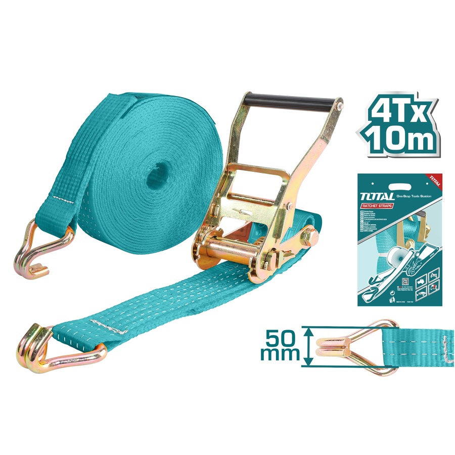 THTRS4101 TOTAL ΙΜΑΝΤΑΣ ΔΕΣΙΜΑΤΟΣ ΜΕ ΚΑΣΤΑΝΙΑ 4Τ - 10m (THTRS4101) - Image 1