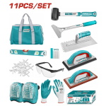 TOTAL ΣΕΤ ΕΡΓΑΛΕΙΩΝ ΠΛΑΚΑΤΖΗΔΩΝ 11ΤΕΜ (THKTTS1106)