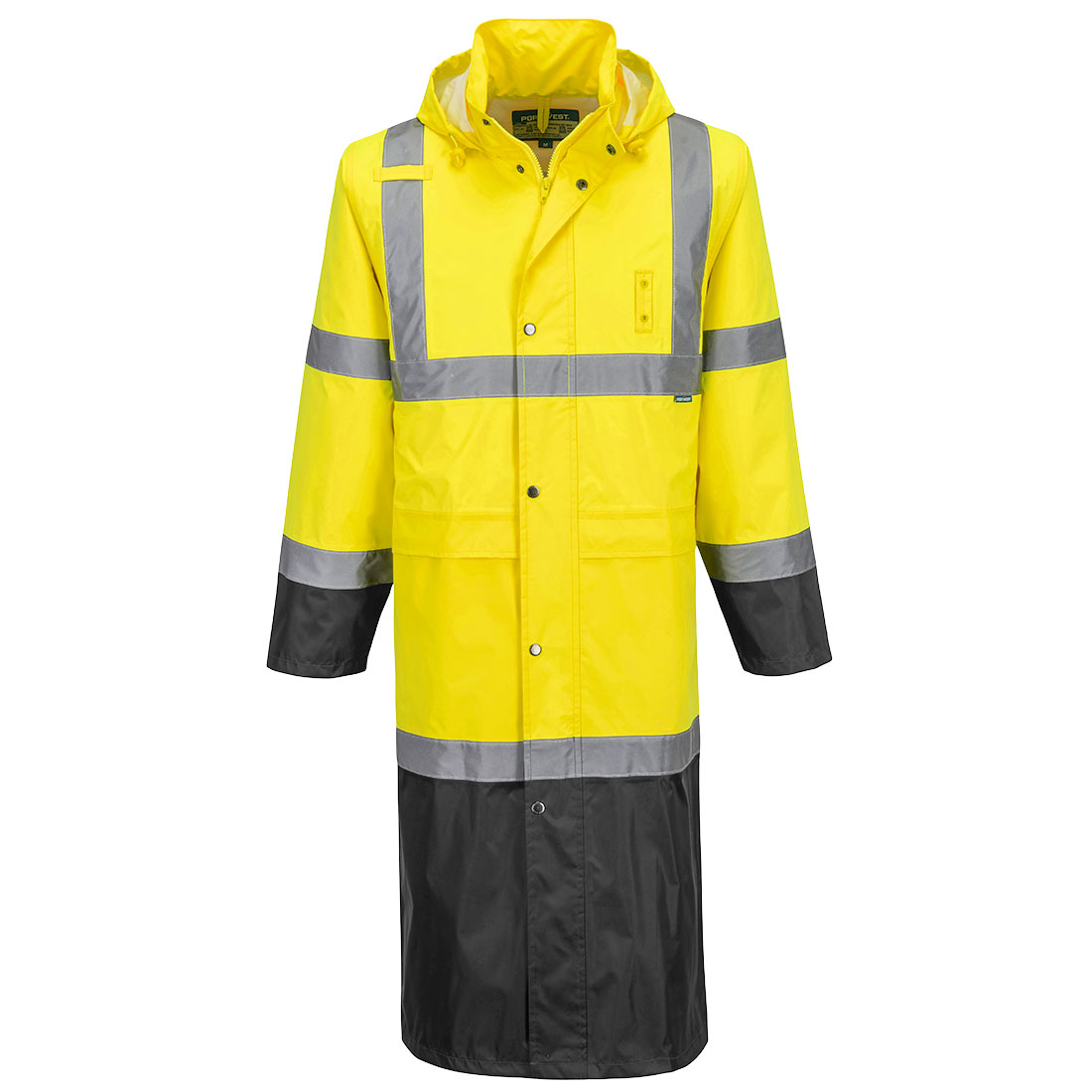 H446YBR.jpg Hi-Vis Contrast Raincoat 122cm - Image 1