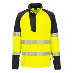 Hi-Vis Φούτερ με Φερμουάρ 1/4 PW3