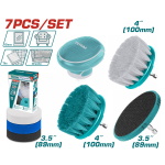 TOTAL ΕΠΑΓΓ. ΣΕΤ ΒΟΥΡΤΣΕΣ ΚΑΘΑΡΙΣΜΟΥ ΔΡΑΠΑΝΟΥ 1/4" 7ΤΕΜ (TACB0701)