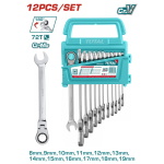 TOTAL ΕΠΑΓΓ. ΣΕΤ ΓΕΡΜ/ΓΩΝΑ ΚΑΣΤΑΝΙΑΣ ΜΕ ΣΠΑΣΤΗ ΚΕΦΑΛΗ 12ΤΕΜ / 8 - 19mm (THT102RK5126)