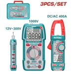 TOTAL ΗΛΕΚΤΡΙΚΟ ΚΙΤ ΔΟΚΙΜΗΣ 3ΤΕΜ ONE PROMOTION (TOS24067)