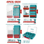 TOTAL ΕΠΑΓΓ. ΣΕΤ ΤΡΥΠΑΝΙΑ / ΜΥΤΕΣ ΜΑΥΡΕΣ ΧΤΥΠΗΤΕΣ / ΠΟΤΗΡΟΤΡΥΠΑΝΑ ΜΕΤΑΛΛΟΥ (TOS26068)