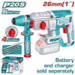 TOTAL ΕΠΑΓΓ. ΠΝΕΥΜΑΤΙΚΟ ΠΙΣΤΟΛΕΤΟ ΜΠΑΤ. Li-ion 20V / 26mm ΧΩΡΙΣ ΜΠΑΤΑΡΙΑ & ΦΟΡΤΙΣΤΗ (TRHLI20268)