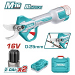 TOTAL ΕΠΑΓΓ. ΨΑΛΙΔΙ ΚΛΑΔΕΜΑΤΟΣ ΜΠΑΤ. Li-ion 16V / 2Ah / 2 ΜΠΑΤ BL Motor (TSSLI162582E)