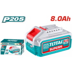 TOTAL ΕΠΑΓΓ. ΜΠΑΤΑΡΙΑ Li-ion 20V / 8Ah (TFBLI2108)